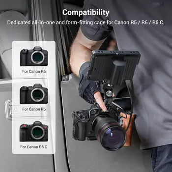 SmallRig Aluminum Alloy Streamlined Structure for Canon R5 R6 R5 C 3233B product image