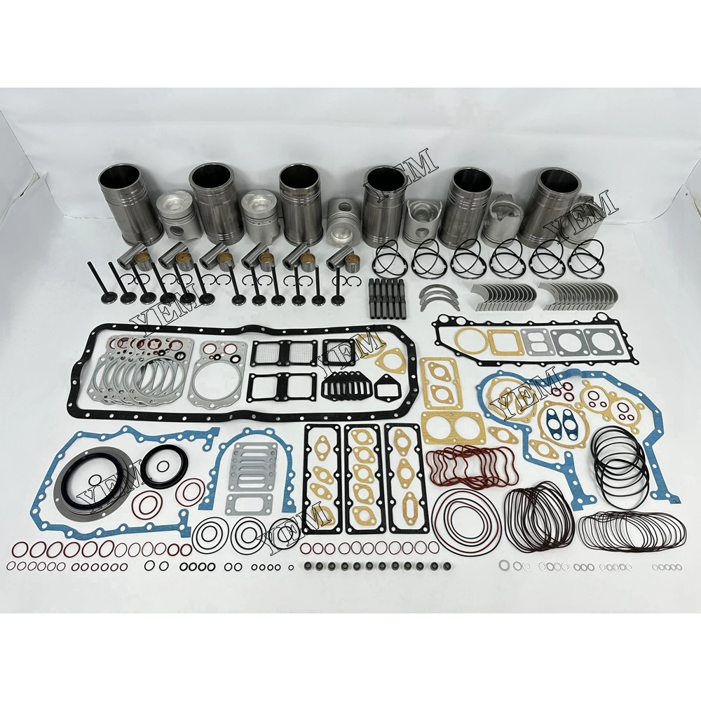 For Mitsubishi 6D22 Cylinder Liner and Gasket Kit With Bearing Valve Guide Machinery Engine Spare Parts