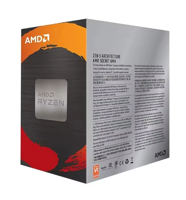 High Speed AMD Ryzen 5 5600x CPU - 3.5 Ghz, 12-thread