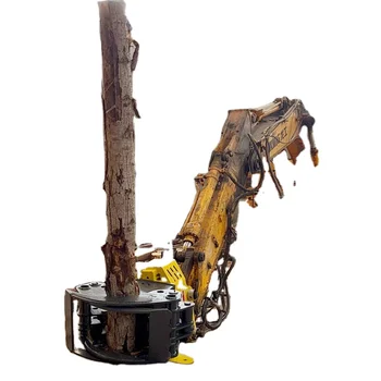 Hot sale high quality Excavator Wood Cutting Grapple Small Hydraulic Grapple Saw With Grab Excavator Log Grapple Saw