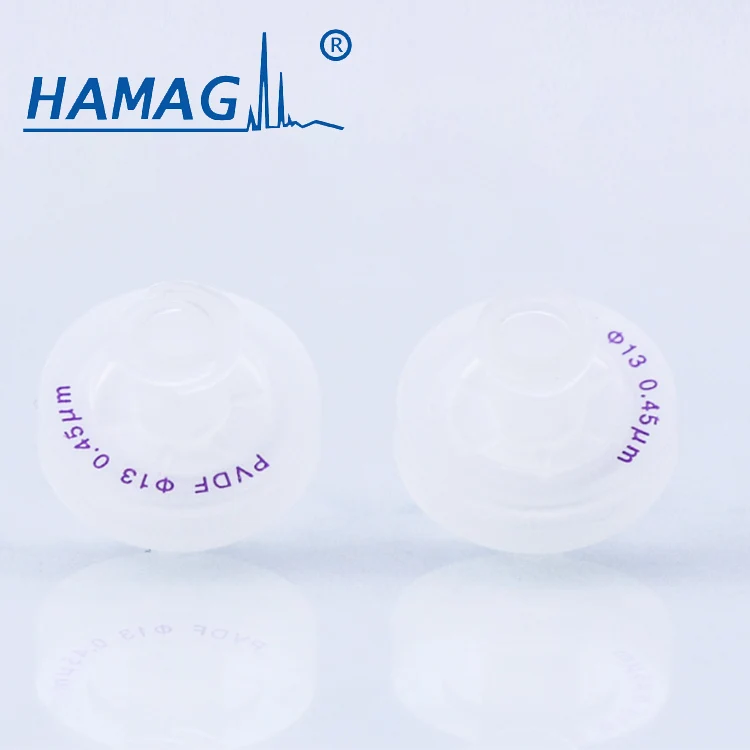 Гидрофильный шприцевой фильтр PVDF 25 мм 0 22 мкм для лабораторного