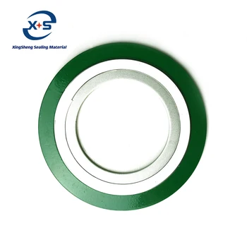 Carbon Steel Inner and Outer Ring Graphite or PTFE Filled Metal spray Spiral Wound Gasket Industrial Seal Metallic Gasket