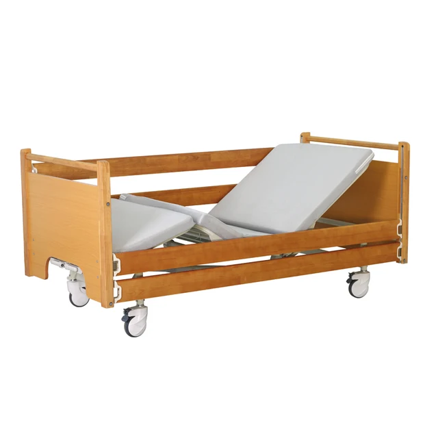 Factory Wholesale two function Adjustable Medical Elderly wooden electric hospital bed for nursing