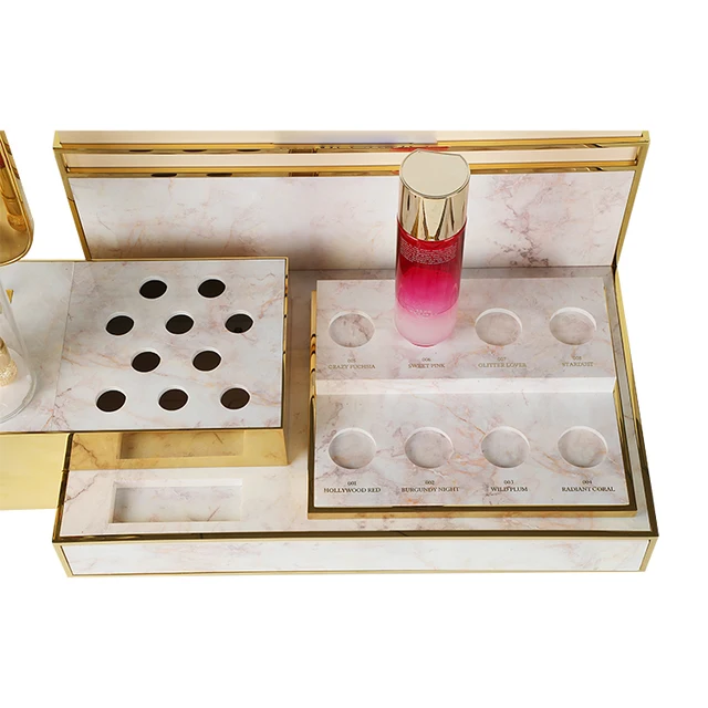 capacity Display Stand Cosmetics Makeup Fashion Cosmetic Display Support Racks for Lipstick