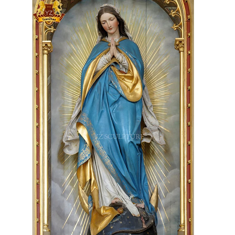 Life Size Fiberglass Virgin Mary Statue - Our Lady of Miraculous