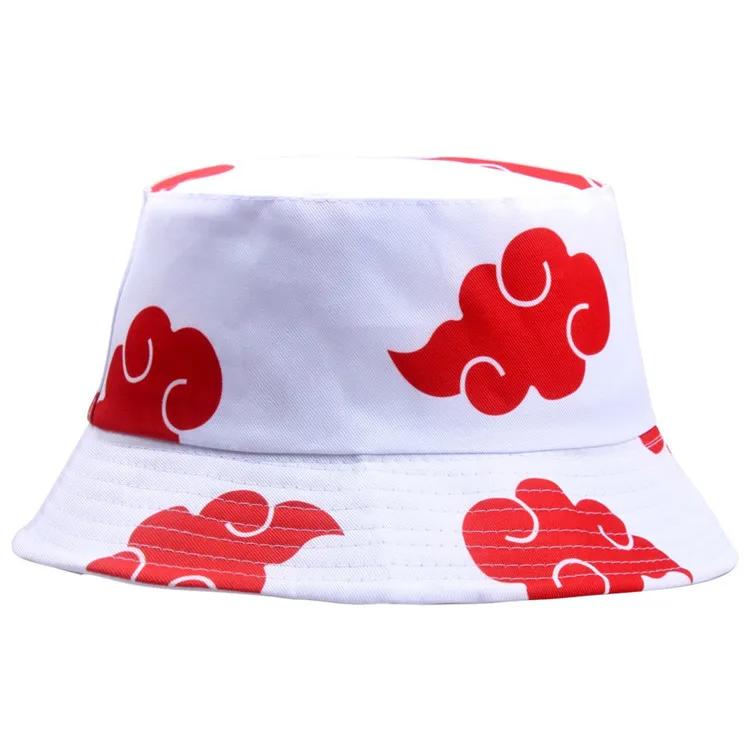 Hot Selling Custom Bucket Hats With Akatsuki Colorful Red Clouds Mark
