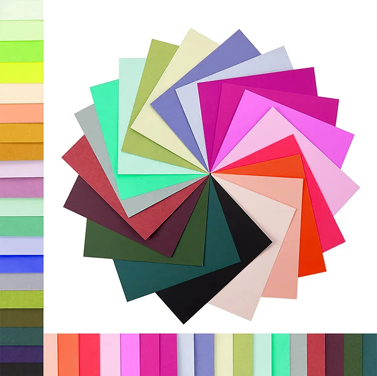 Custom Printing Cardboard Cardstock Cards Construction Hard Colorful A4