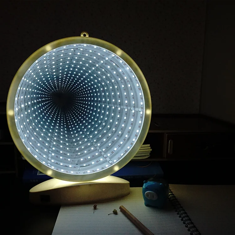 3D Infinity Mirror Lamp Tunnel Effect children bedroom night light