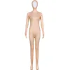 Nude-colored - Unisex style with arms, legs, and face exposed