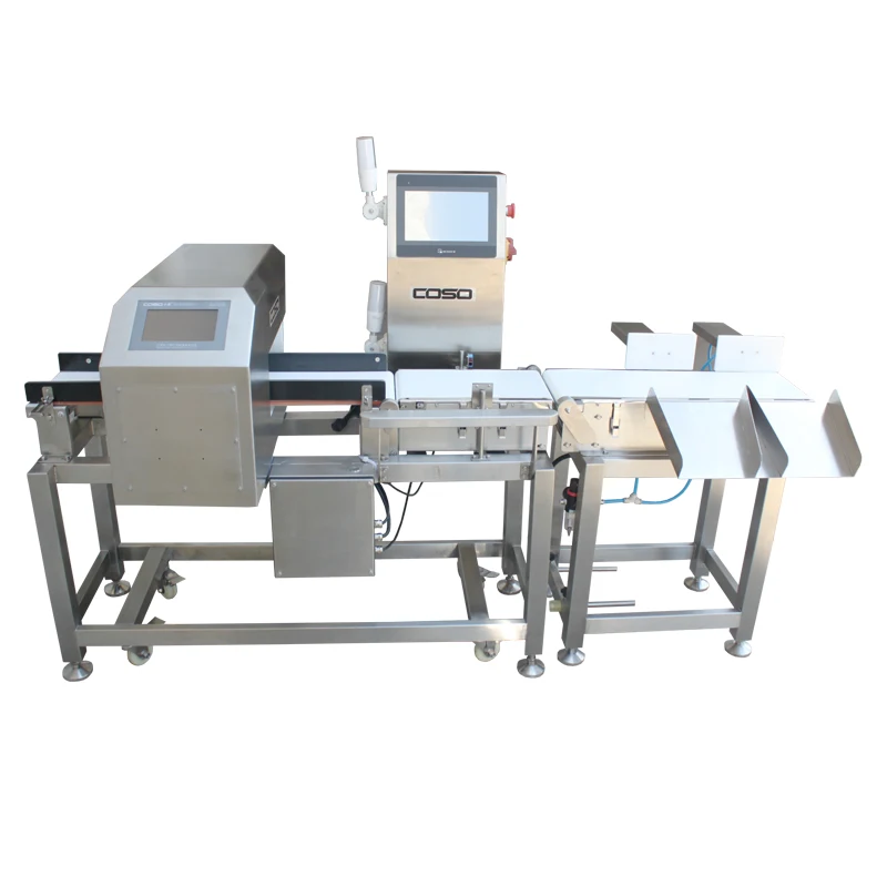 Industrial Food Combo Metal Detector and Checkweigher Machine