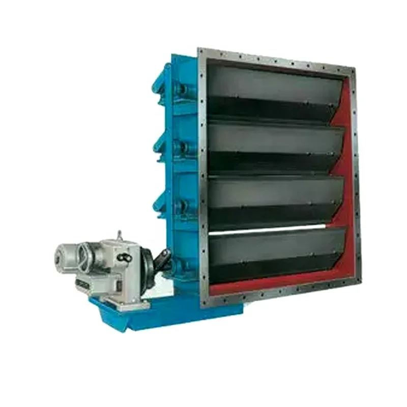 API Factory  Flange Steel Electric Rectangular Louver Shutter Regulating  Aeration Damper butterfly Valve