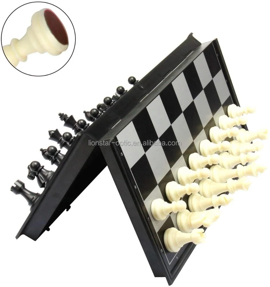 Chess Board Game Customer Logo Printing  Magnetic Chessboard Flight Large Chess for Outdoor Chess Set