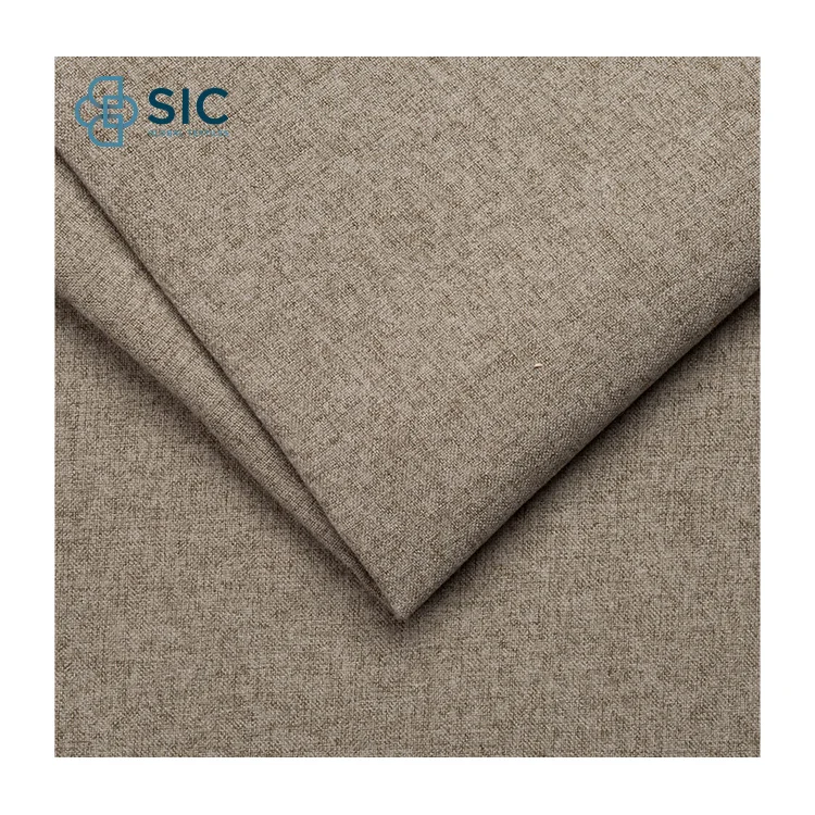 Solid Color Wool Imitation Upholstery Fabric for Home Textile