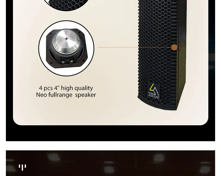 2 Pcs L4 Active Column Speaker Line Array - Hi-Res Audio