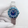 Cinturón de acero anillo azul-cara azul