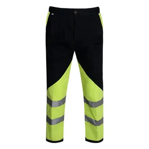 Hi-Vis Reflective 300D Oxford PU Coated Raincoat Set for Traffic Construction Custom Logo Industrial Work Suit for Men