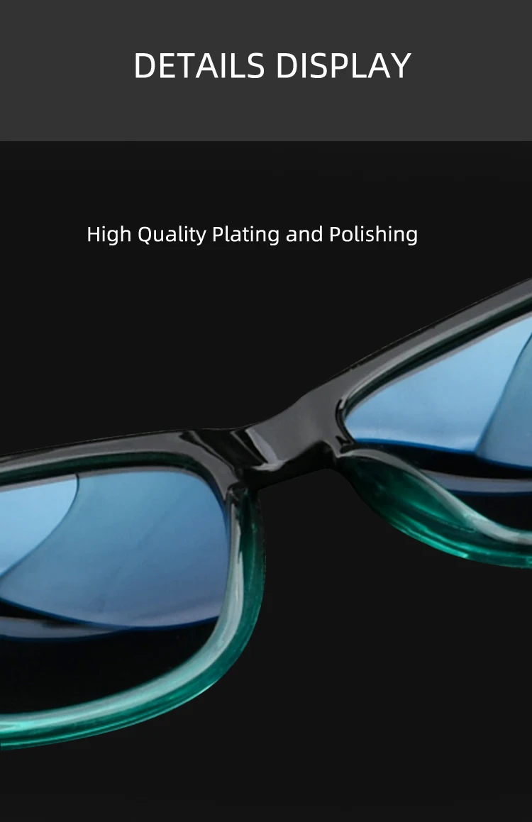Mirror Lenses Optical Attribute And Custom Fashion Mens Polarized Square Frame Sunglasses Style Sun Glasses