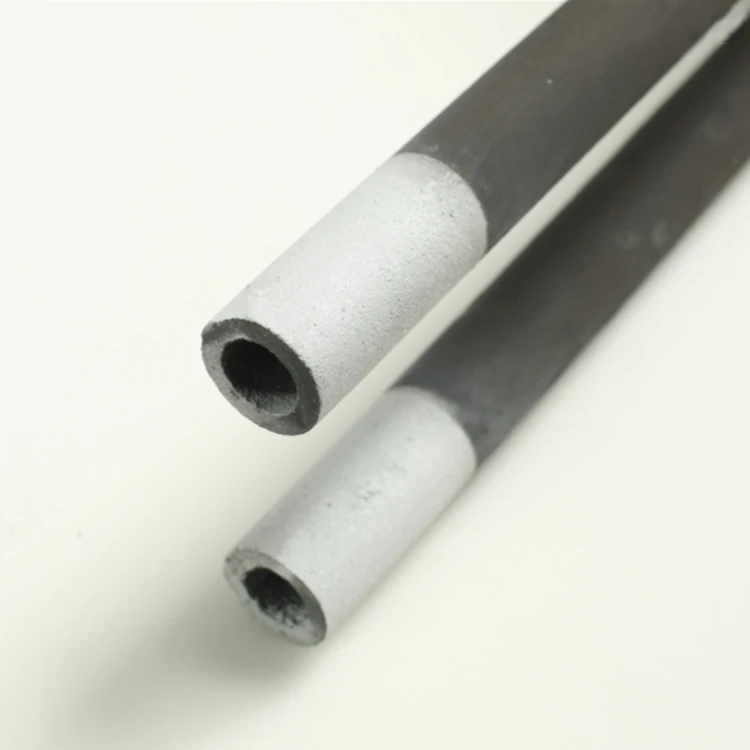 Straight sic silicone carbide heating rods with cold zone and hotzone silicon carbide element