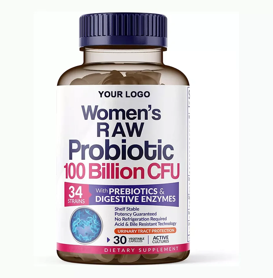 Oem Vaginal Gummy Probiotic 100 Billion 34 Strains Probiotic & Prebiotics Women's Probiotic Gummies