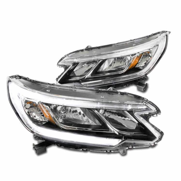 Saivis Replacement Chrome Headlights Headlamps For Honda CR-V 15-16