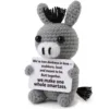 Peluche asinello grigio "Smartass"