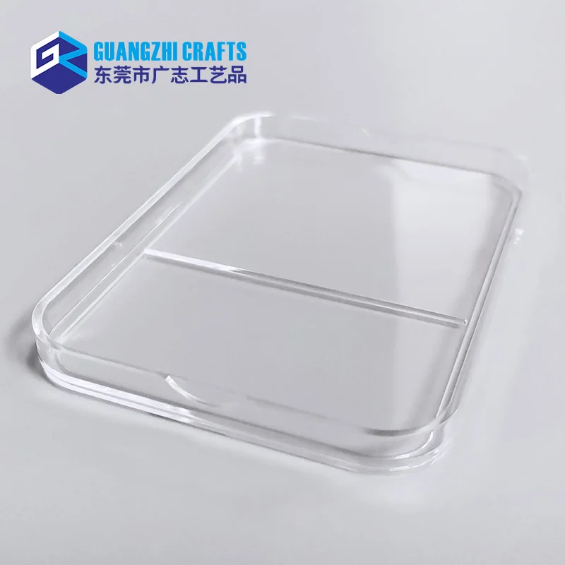 Rectangular Coin Storage Case Clear Plastic Coin Slab With White EVA Insert