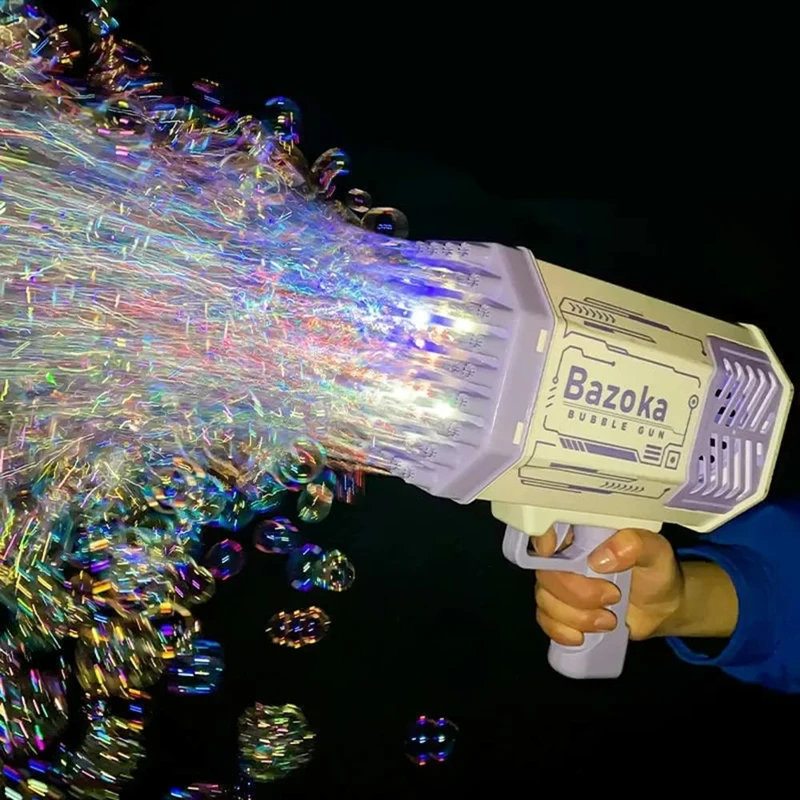 69 Holes Gatling Bubble Guns Kids Rocket Launcher Outdoor Children Toys