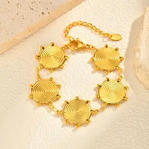 Latest Arrival Stainless Steel Bracelets Women Adjustable Hand Jewelry Mosquito Coil Shape Bracelet for Party Evening Wear Gift