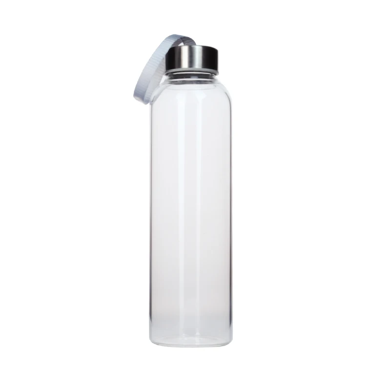 High Quality Borosilicate Glass Water Bottles with Stainless
