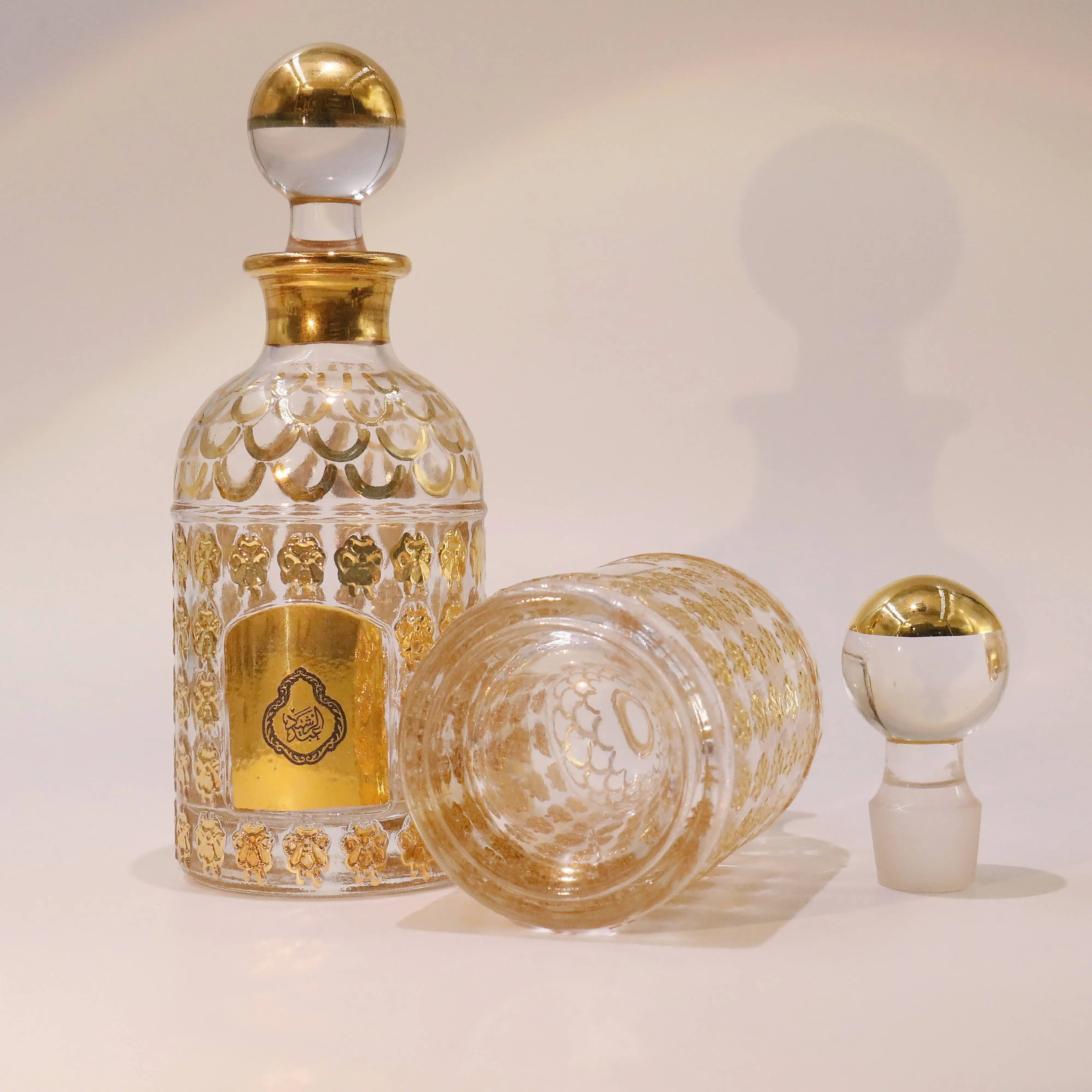 150ml Handmade Perfume Glass Display Attar Bottle For Oud Oil Shop ...