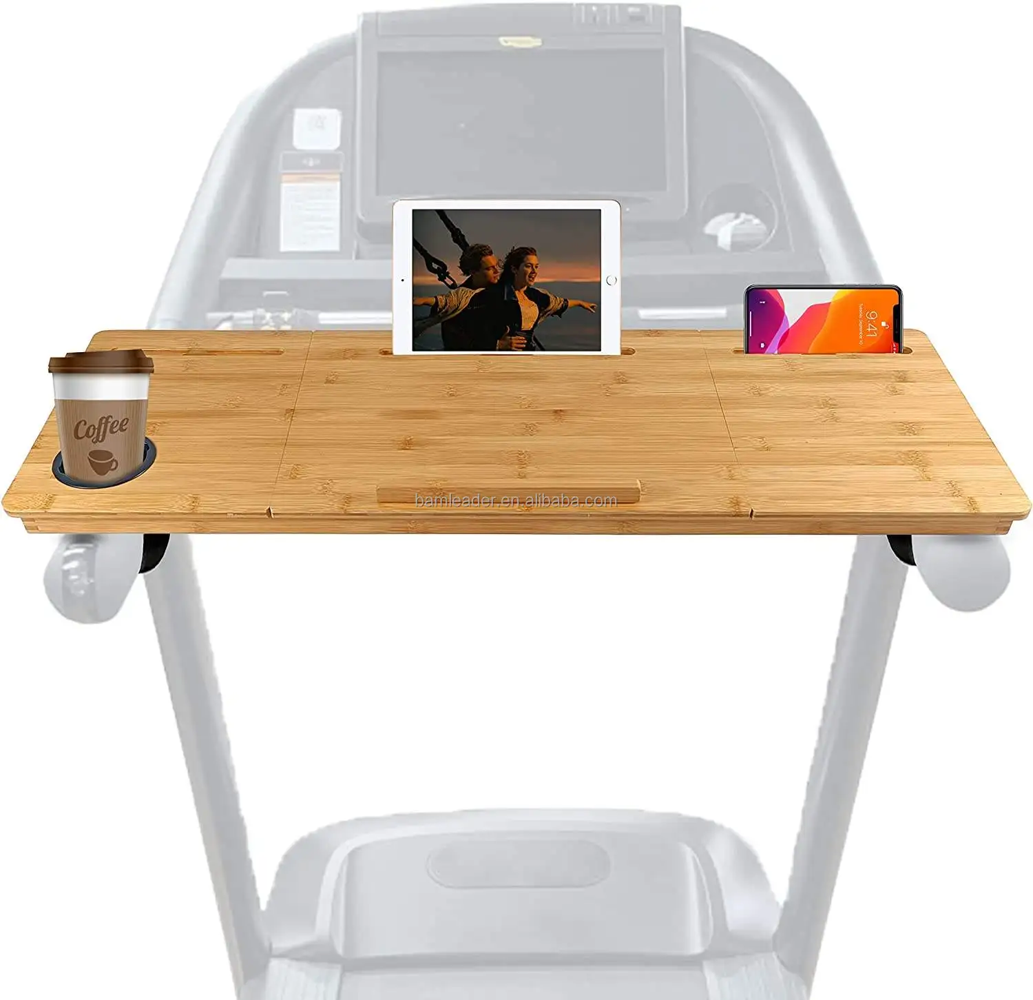 Customizable Bamboo Treadmill Desktop Adjustable Desktop Computer Tray
