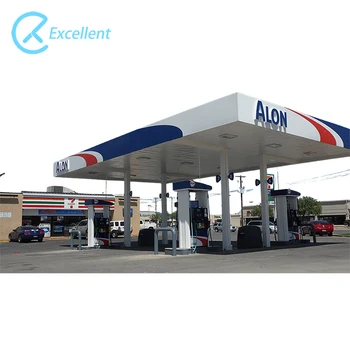 Hot Selling Gas Station Canopy Roof Fascia Waterproof Custom Gas Station Canopy