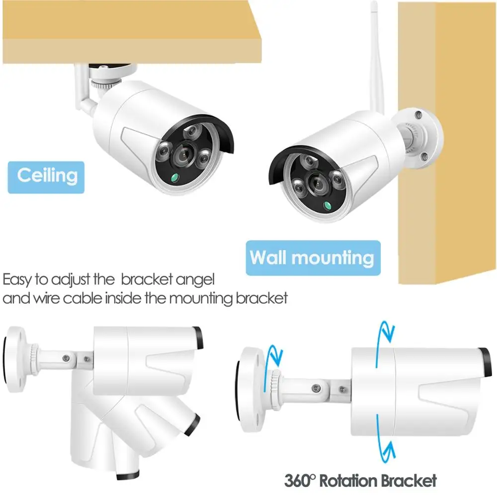 K8208-W 720P WIFI Camera Systems - Outdoor Security Solutions
