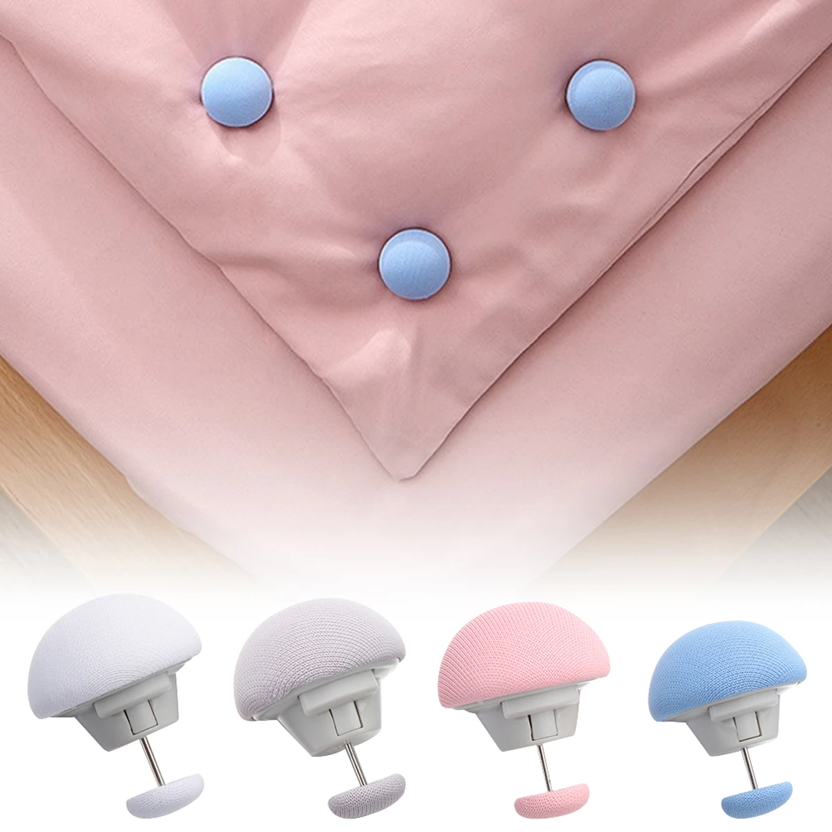 Bedding Duvet Quilt Cover Snaps Fixing Clips Fastener Holder Gripper Clip