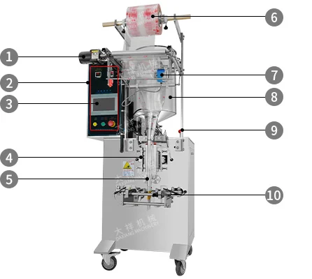 Automatic DXB-100J Multi-Function 30-60bags/Min Cream Jam Tomato Paste Honey Shampoo Liquid Sachet Packing Machine supplier