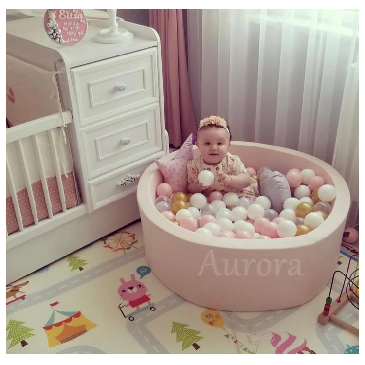 Outdoor Indoor Kids Birthday Party Ocean Ball Pit Cute Baby Kids Pink