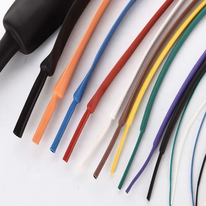 125 Degree UL Approval Flame Retardant Halogen Free 600V 3X Single Wall Flexible EVA Heat Shrink Tube