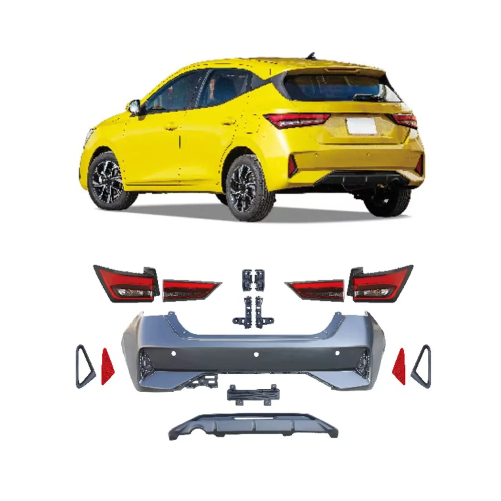 For 2023 Aveo Hatchback Rear Bumper Kit - OEM Replacement, Premium Performance Upgrade for Enhanced Safety, Durable Protection