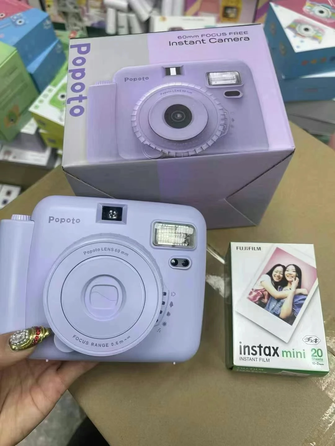 Children's Camera with Color Printing Can Shoot Children's Gift Mini Toy Camera Photos Video Digital Instant Camera