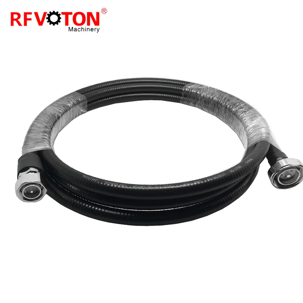 Hersteller: 1/2-Zoll-Superflex-Übergangskabel für 7/16-DIN-Stecker männlich zu 4.310-DIN-Stecker männlich, Konnektor FSJ4-50B, HF-Heliax-Koaxialkabelbaugruppe