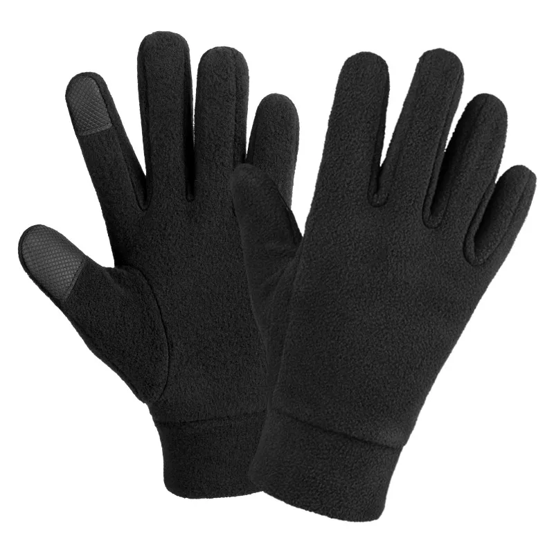 Touchscreen Ski Winter Warm Unisex Polyester Cycling Mountain Bike Gloves Black Outdoor Sports_voghion.com