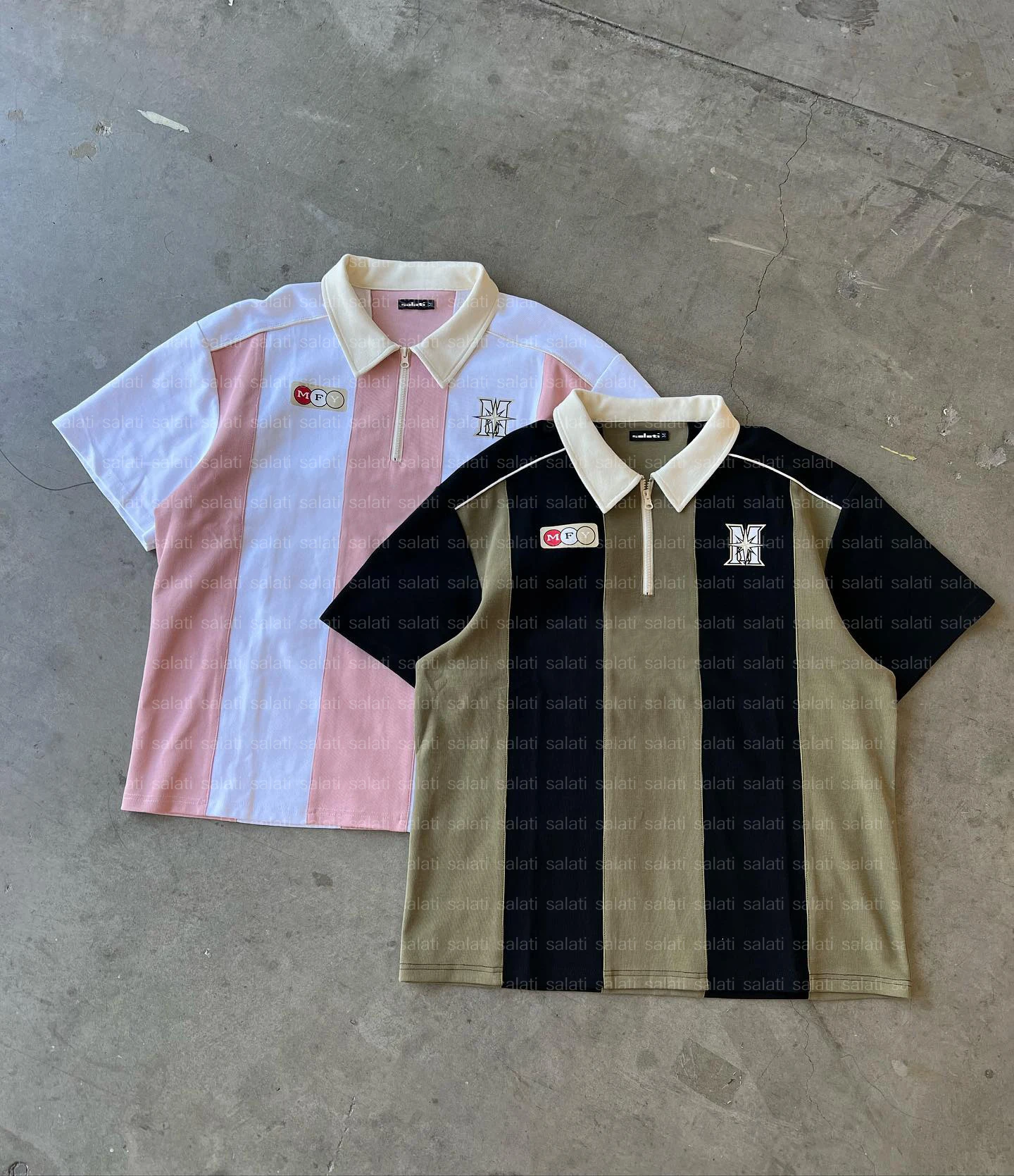 Custom Polo T-shirt Patchwork Print Heavy Cotton Heavyweight Tshirts Retro Baseball Soccer Shirt Football Jersey T-shirt for Men gallery 8