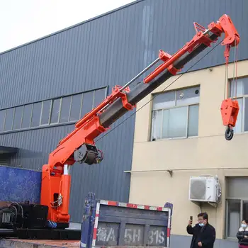 Wholesale customization truck crane 1 ton crane mounted truck the crane truck