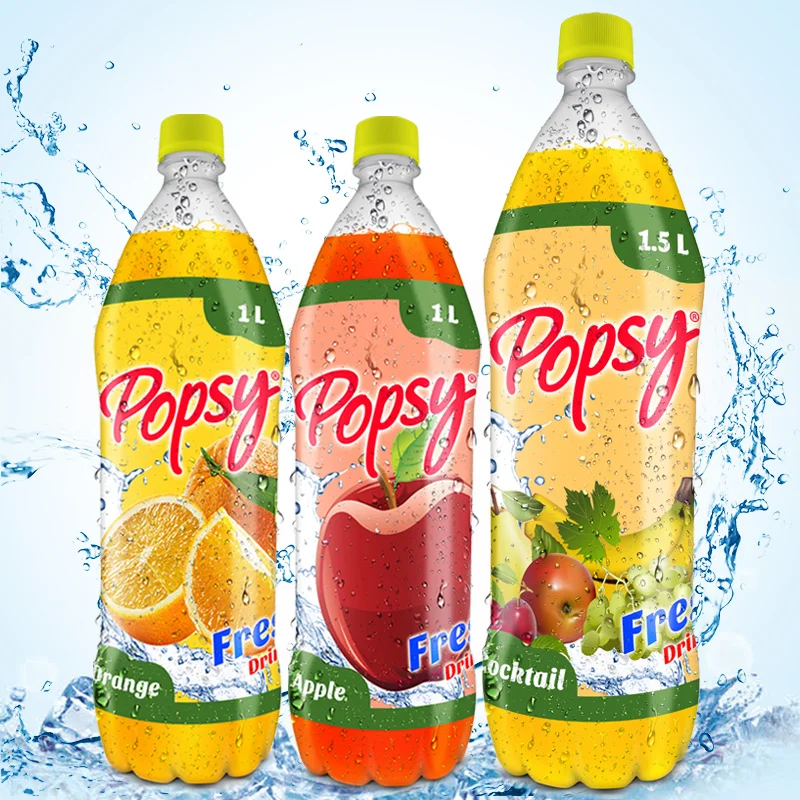 papaya apple pp bottle and cold juice drinking water 250ml