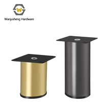 Stainless Steel Cylindrical Hollow Gold Sofa Feet High Quality Furniture Cabinet Sofa Coffee Table Metal Feet