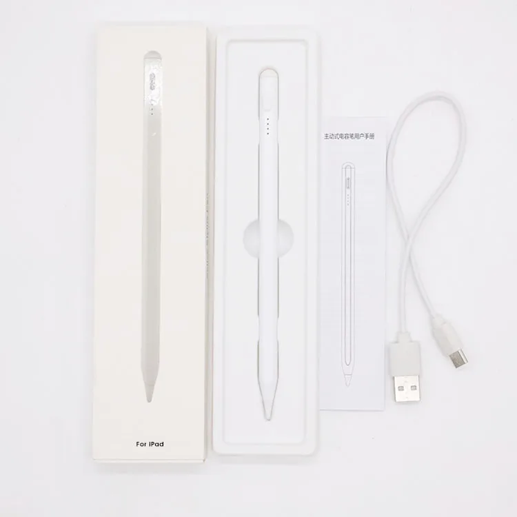 Custom Universal Metal Tablet Stylus Capacitive Active Touch S Pen with Palm Rejection for Apple iPad Screen