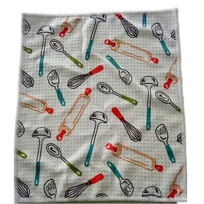 microfiber waffle weave kitchen towels