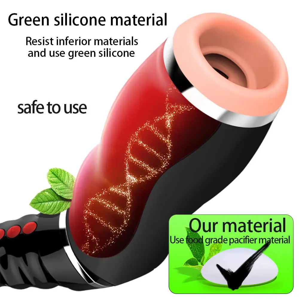 Tremor Suction Clip One-click Burst Airplane Cup Clip Sucking Automatic Vibration Heating Male Masturbation Device Sex Toys
