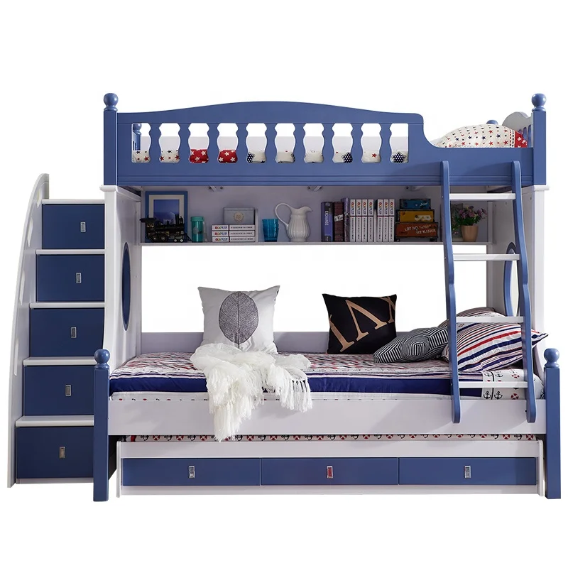 Twin Size Loft Kids Wooden Bunk Bed For Boys Full Size Bed Queen Size Captains Bed Buy Bunk Bed For Kids Wooden Bunk Bed For Kids Full Over Queen Wooden Bunk Bed For