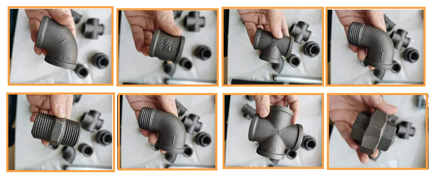 Dip Hot Galvanized Gi Malleable Cast Iron Pipe Fittings 90 Degree Band